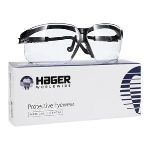 Uvex Genesis Safety Glasses Dual Lens Clear Lens / Black Frame Ea