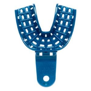 President Disposable Double Arch Impression Tray Perforated 6 Small Lower 12/Bg