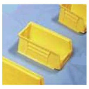 AkroBins Storage Bin Yellow Polymer With Label Holder 7-3/8x4-1/8x3" Ea