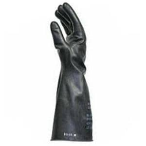 Butyl Chemical Resistant Gloves X-Large Black Sterile