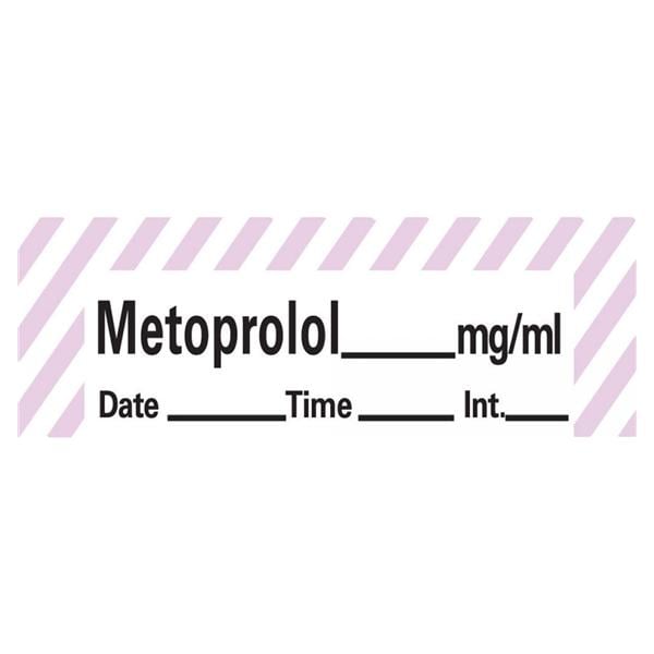 Anesthesia Tape DTI Metoprolol mg/ml White/Violet Stripe 1-1/2x1/2" 333/Rl