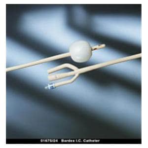 Bardex 3-Way Foley Catheter Medium Length Tip Silicone 22Fr 30cc