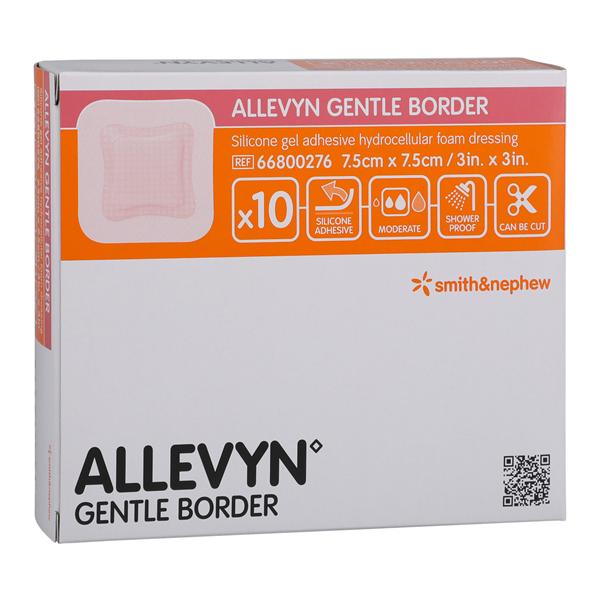 SMITH&NEPHEW Allevyn Gentle Border Foam Dressing 7.5cm x 7.5cm