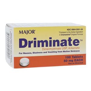 Driminate Antiemetic Tablets 50mg 100/Bt