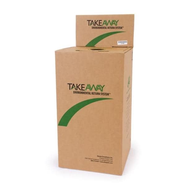 TakeAway Recovery Mailer System 20gal Brown 14x14x23-3/4" Cardboard Ea