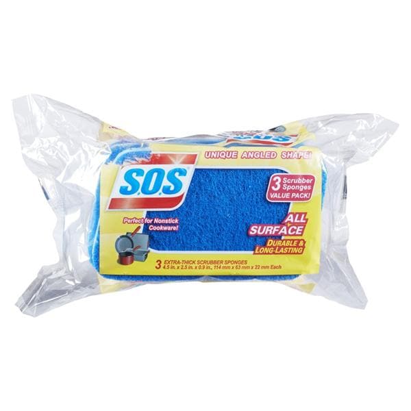 S.O.S. Sponge Scrubbers 3/Pack 3/Pk