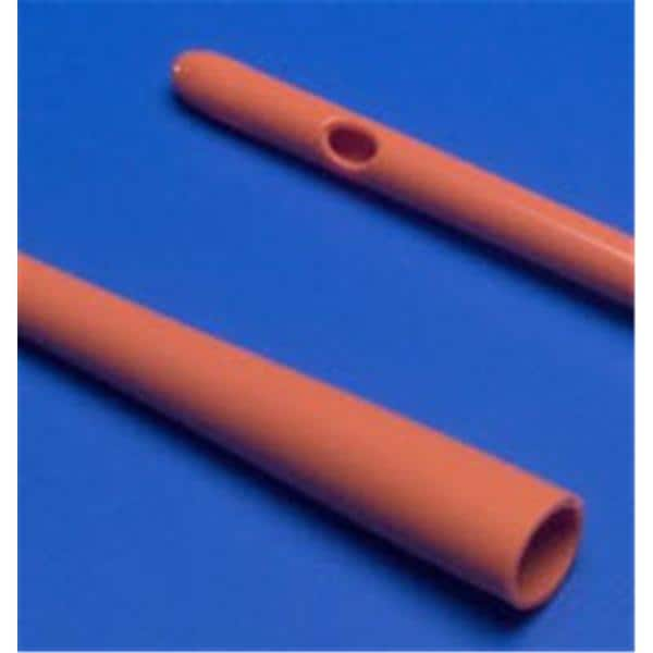 Dover Rob-Nel Intermittent Catheter Integral Tapered Round Tip Red Rubber 20Fr