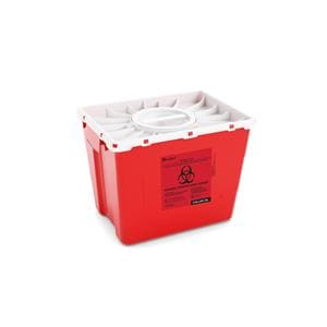 Sharps Container 8gal Red 13-1/2x17-3/10" 2Ld Hrzntl Drp PE 9/Ca