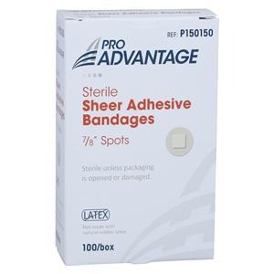 Pro-Advantage Spot Bandage Sheer 7/8" Tan Sterile 100/Bx