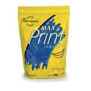 Max Print Dust Free Alginate 1 Lb Pouch Package Fast Set 1lb/Bg