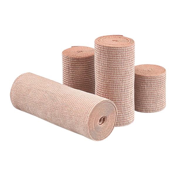 Stretch Bandage Rubber/Cotton/Elastic 6"x5yd Tan 10/Bx