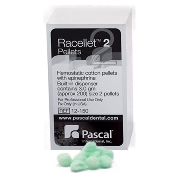 Racellet Pellets Racemic Epinephrine Size 2 Green 200/Bx