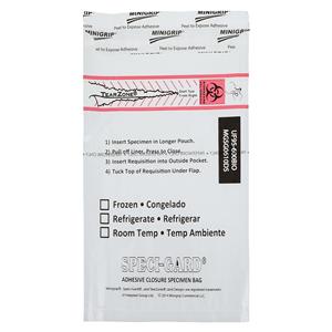 Speci-Gard Specimen Transport Bag Clear Adhesive Closure 100/Pk, 10 PK/CA