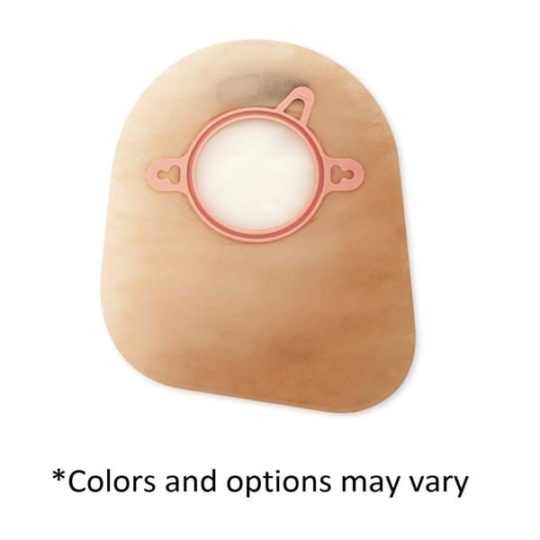 New Image Mini 2-1/4" Flange Ostomy Pouch Beige/Red