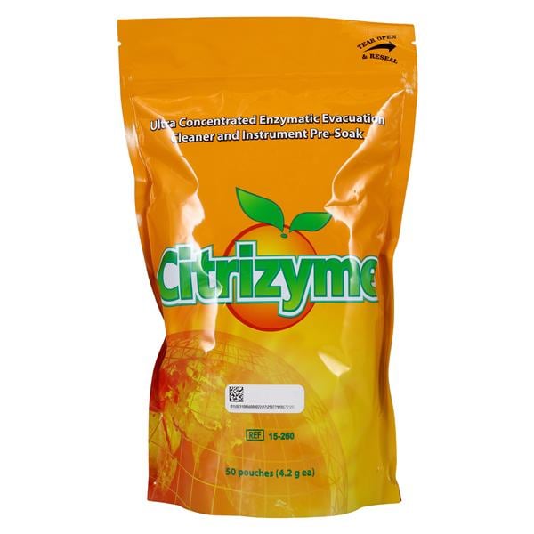 Citrizyme Evacuation System Cleaner Powder Unit Dose Packets 50/Pk