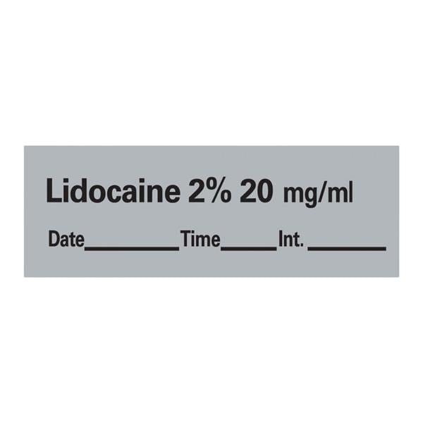 Anesthesia Tape DTI Lidocaine 2% 20mg/mL Gray 1-1/2x1/2" 330/Rl