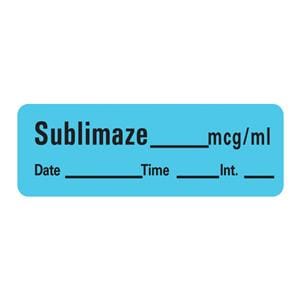 Label Sublimaze 600/Rl 1/Rl 1/Rl