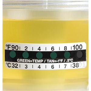 Thermometer Strip Liquid Crystal 4000/Ca