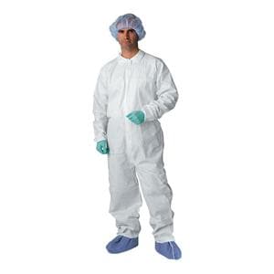 Staff Coverall SMS 2X Large White 25/Ca