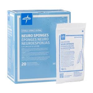 Tegaderm CHG Film Neuro Sponge 1/2x1/2" Sterile X-Ray Detectable CHG LF