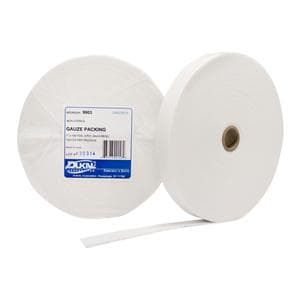 100% Cotton Gauze Packing 1"x100Yd 4 Ply Non-Sterile LF