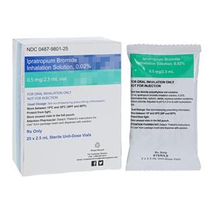 Ipratropium Bromide Inhalation Solution 0.02% Vial 2.5mL 25/Pk