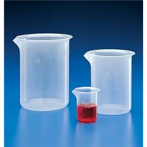 Griffin Beaker Polypropylene 1000mL Round Flat Bottom 4/case