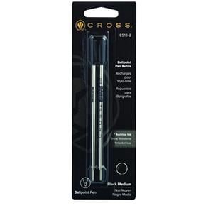 Cross Ballpoint Pen Refills Medium Point 1.0 mm Black 2/Pack 2/Pk