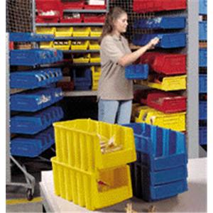 Storage Bin Red 18x8-1/4x9" 6/Ct 6/Cr