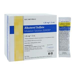 Albuterol Sulfate Inhalation Solution 0.042% Vial 3mL 30/Cr