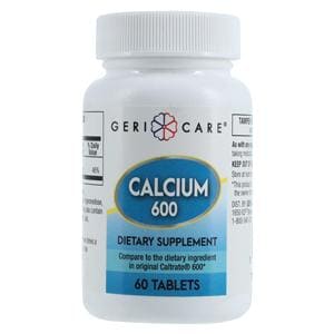 Calcium Carbonate Adult Supplement Tablets 600mg 60/Bt