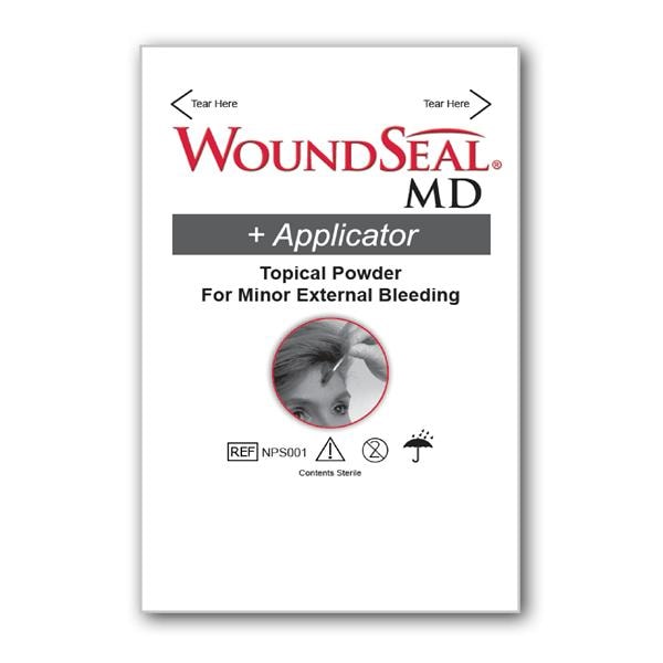 WoundSeal MD Hydrphlc Plymr Pot-Frt Topical Powder 6x6x6" Strl NAdh Brn LF 48/Ca