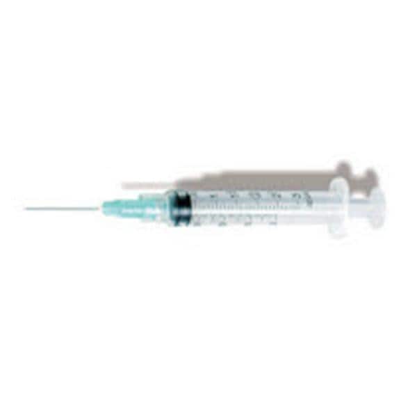 Hypodermic Syringe/Needle 23gx1-1/2" 3cc Light Blue Conventional LDS 1000/Ca