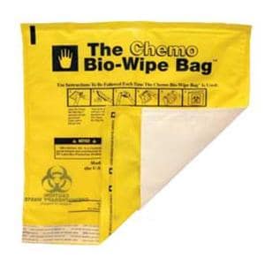 Bio-Wipe Biohazard Bag 11-3/4x12" Yellow Adhesive Strip Closure PE 10x10/Ca