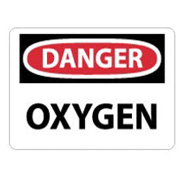 Sign Oxygen Plastic 10"x14" Ea Ea