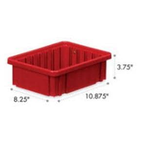 Box Divider 10.875x8.25x3.75 Red Ea Ea