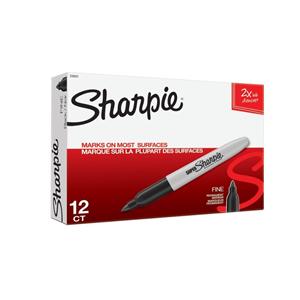 Super Sharpie Permanent Markers Black 12/Pack 12/Pk
