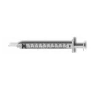 HSW Soft-Ject Hypodermic Syringe/Needle 30gx1/2" 1cc Fx Ndl Cnvntnl LDS 100/Bx, 20 BX/CA