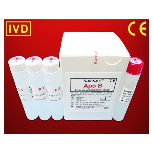APOb: Apolipoprotein B Test Kit R1:3x20mL/R2:1x20mL Ea