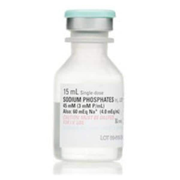 Sodium Phosphate Iv Inj Sol Sdv 3mmp Ml 15ml Pf Non Dehp Fliptop Vial 25 Ca Henry Schein Medical