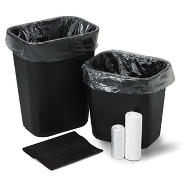 Bag Trash 33gal HDPE 1-6/10mm Flat Pack 33x40" Black 250/Ca