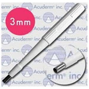 Acu-Punch Dermal Biopsy Punch 3mm Stainless Steel Blade Sterile Disposable 25/Bx