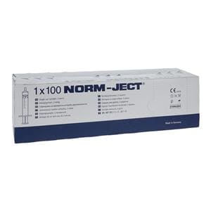Norm-Ject Luer Lock Syringe 5mL No Dead Space 100/Bx
