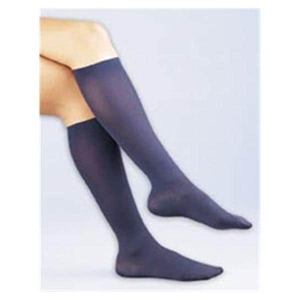 Activa Sheer Therapy Compression Dress Socks Knee High Lg Wmen Wmen 8-10.5 Blk