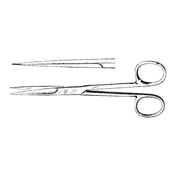 Deaver Operating Scissors Straight 5-1/2" Stainless Steel Ea