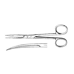 Deaver Operating Scissors Curved 5-1/2" Stainless Steel Ea