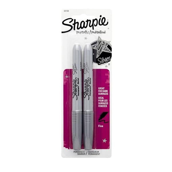 Sharpie Metallic Markers Silver 2/Pack 2/Pk