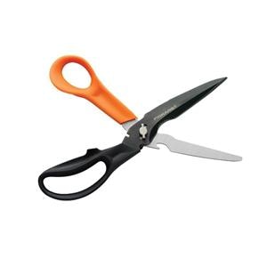 Fiskars Cuts+More Scissors 9 in Straight Black/Orange Ea