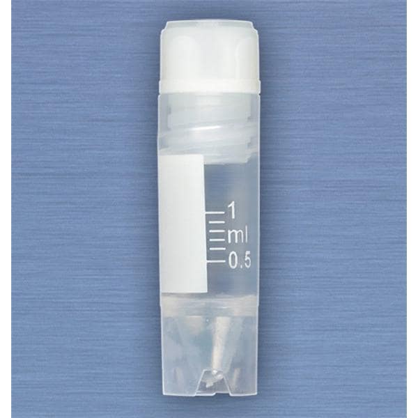 CryoClear Cryogenic Vial Polypropylene 1mL Attached Screw Cap 500/Ca