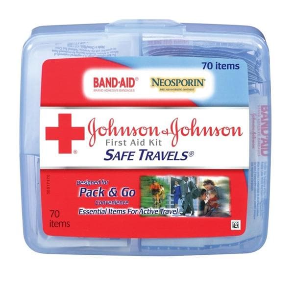 Johnson & Johnson Safe Travels First Aid Kit Ea